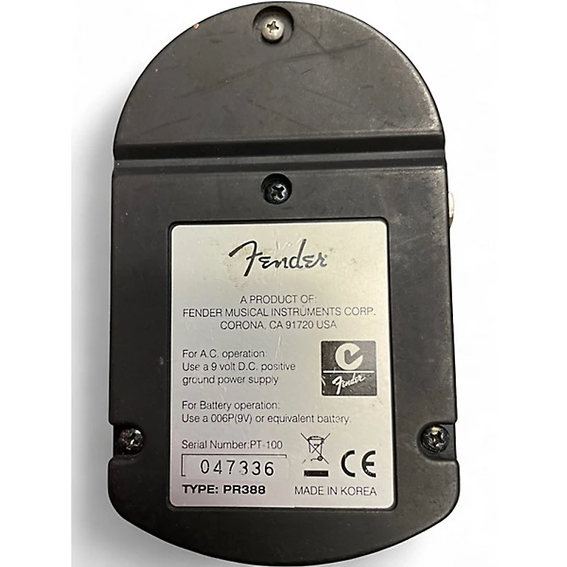 Used Fender PT-100 Tuner Pedal