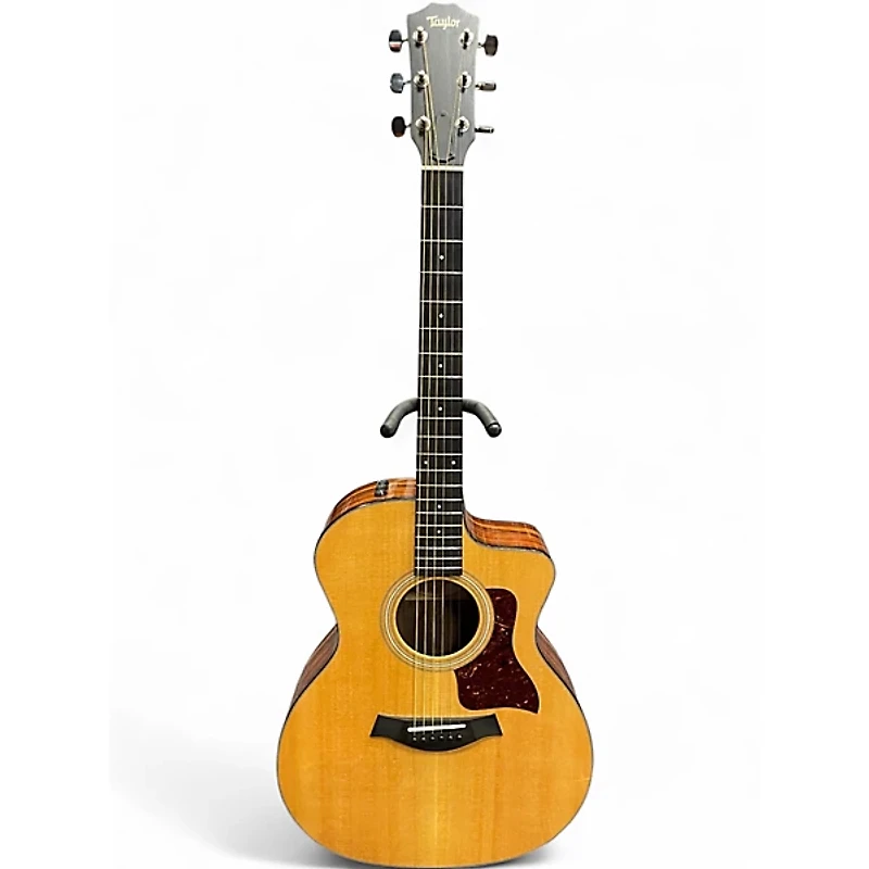 Used Taylor 214CE PLUS Natural Acoustic Electric Guitar