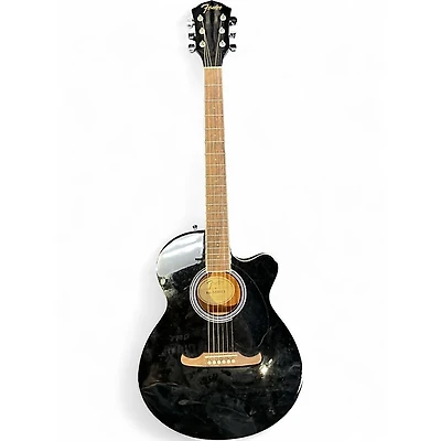 Used Fender FA135CE Concert Black Acoustic Electric Guitar