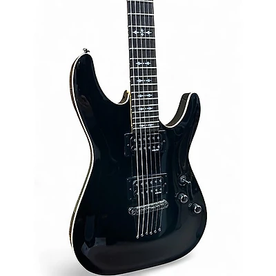 Used Schecter Guitar Research Omen 6 Black Solid Body Electric Guitar