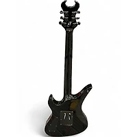 Used Schecter Guitar Research Synyster Gates Signature Custom Black and Silver Solid Body Electric Guitar