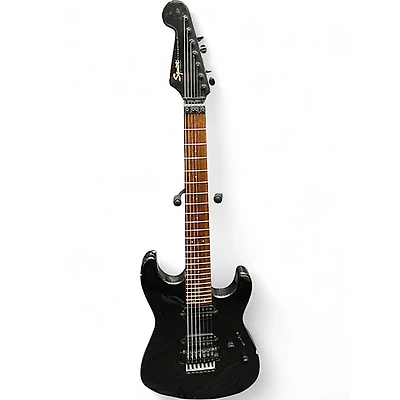 Used Squier Stagemaster 7 FR Black Solid Body Electric Guitar