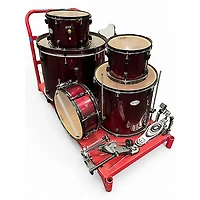 Used Pearl 5 Piece Soundcheck red Drum Kit