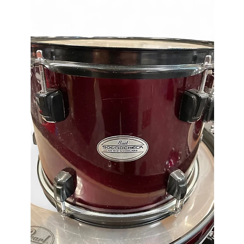 Used Pearl 5 Piece Soundcheck red Drum Kit