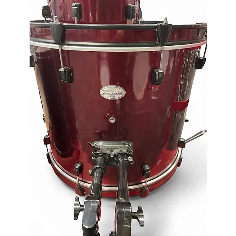 Used Pearl 5 Piece Soundcheck red Drum Kit