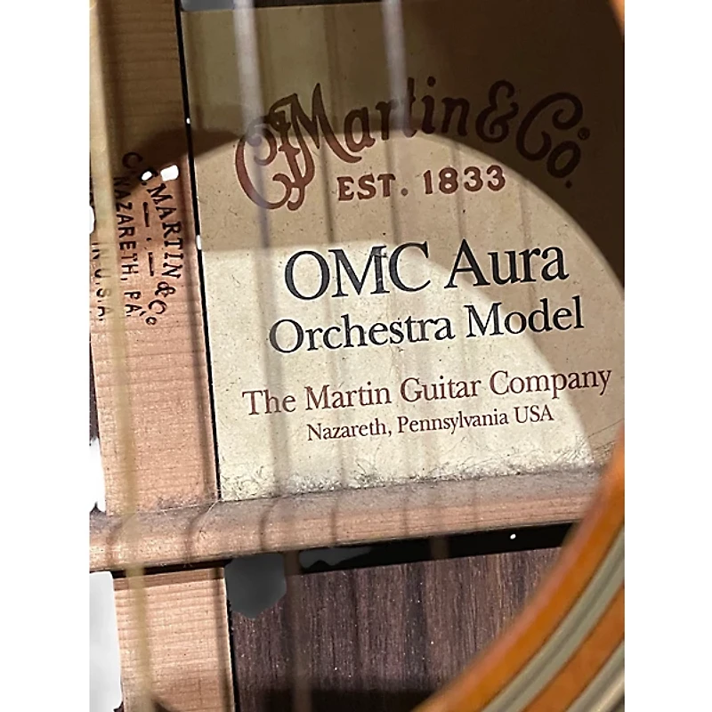 Used Martin OMC Aura Natural Acoustic Electric Guitar