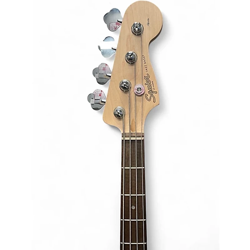 Used Squier Affinity Jazz Bass Silver Electric Bass Guitar