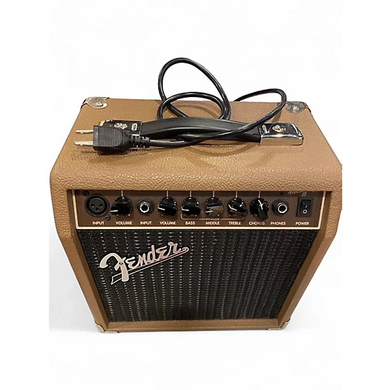 Used Fender Acoustasonic 15 Acoustic Guitar Combo Amp