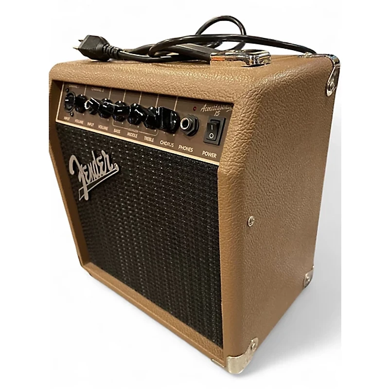 Used Fender Acoustasonic 15 Acoustic Guitar Combo Amp
