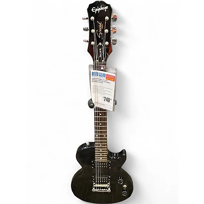 Used Epiphone Les Paul Special II Black Solid Body Electric Guitar