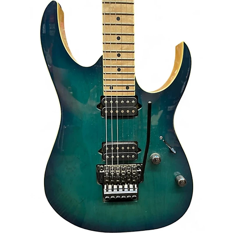 Used Ibanez PRESTIGE RG652AHM NEBULA GREEN Solid Body Electric Guitar