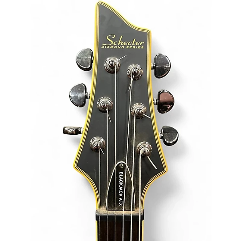 Used Schecter Guitar Research Blackjack ATX Flat Black Solid Body Electric Guitar