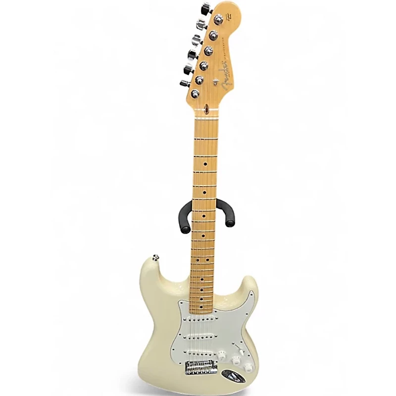 Used 2012 Fender American Standard Stratocaster OLYMPIC WHITE Solid Body Electric Guitar