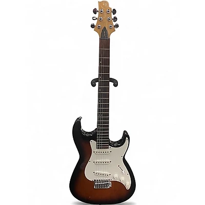 Used Greg Bennett Design by Samick Malibu 3 Tone Sunburst Solid Body Electric Guitar