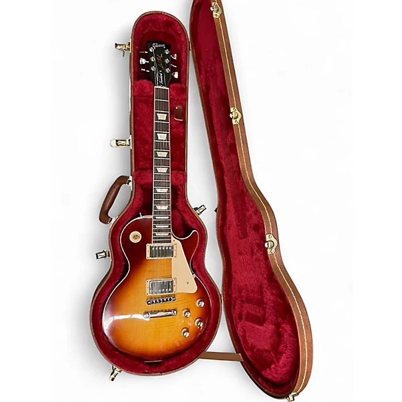 Used Gibson Les Paul Standard 1960S Neck Bourbon Burst Solid Body Electric Guitar