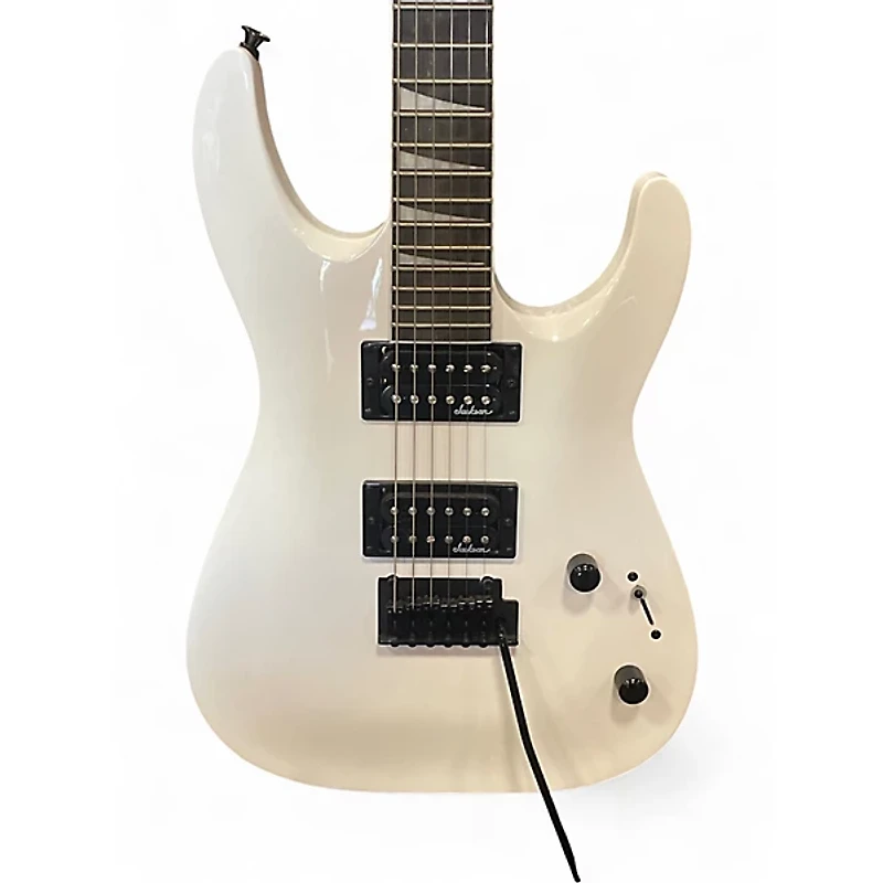Used Jackson JS22 Dinky Alpine White Solid Body Electric Guitar