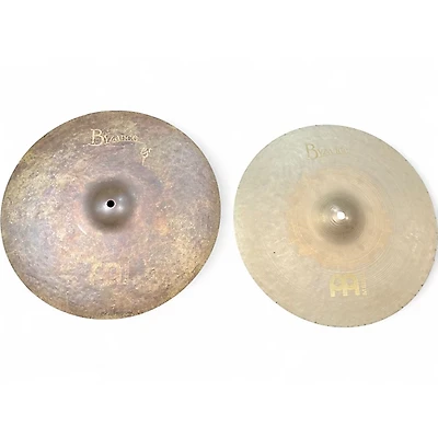 Used MEINL 16in Byzance Vintage Sand Hi Hat Pair Cymbal