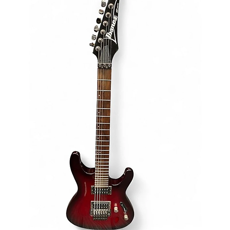 Used Ibanez S520 Candy Red Burst Solid Body Electric Guitar