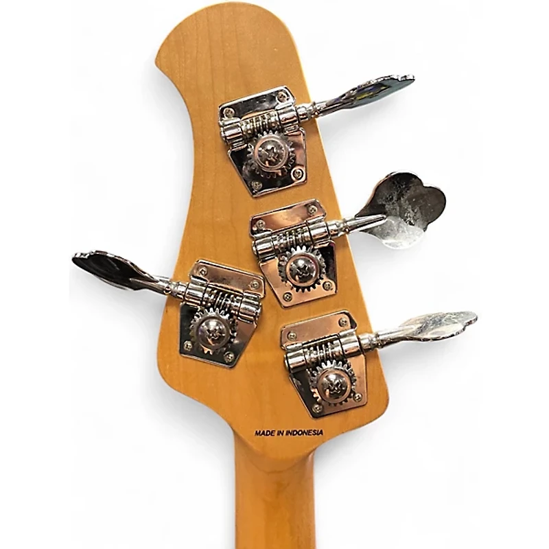 Used Sterling by Music Man Sub 4 Blue Electric Bass Guitar