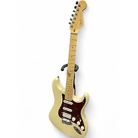 Used Fender American Deluxe Stratocaster HSS Olympic Pearl Solid Body Electric Guitar