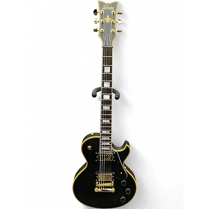Used Schecter Guitar Research Solo-II Custom Black Solid Body Electric Guitar