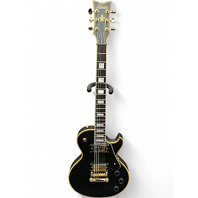 Used Schecter Guitar Research Solo-II Custom Black Solid Body Electric Guitar