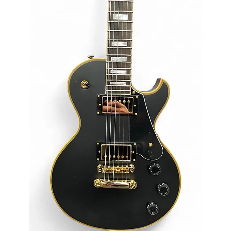 Used Schecter Guitar Research Solo-II Custom Black Solid Body Electric Guitar
