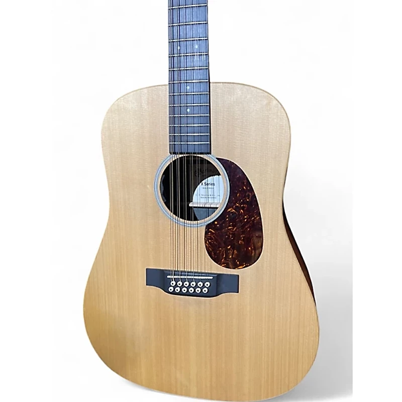 Used Martin DX2E Natural 12 String Acoustic Electric Guitar