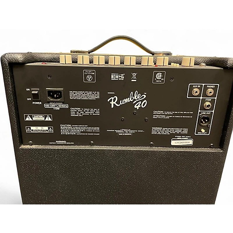 Used Fender Rumble V3 40W 1x10 Bass Combo Amp