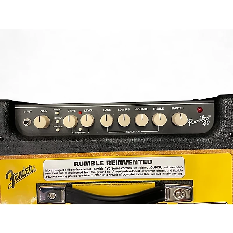 Used Fender Rumble V3 40W 1x10 Bass Combo Amp