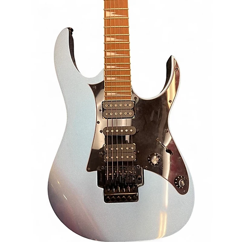 Used Ibanez RG450EXB Ice Blue Metallic Solid Body Electric Guitar