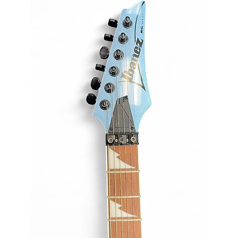 Used Ibanez RG450EXB Ice Blue Metallic Solid Body Electric Guitar