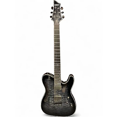 Used Schecter Guitar Research Hellraiser Hybrid PT Trans Black Burst Solid Body Electric Guitar