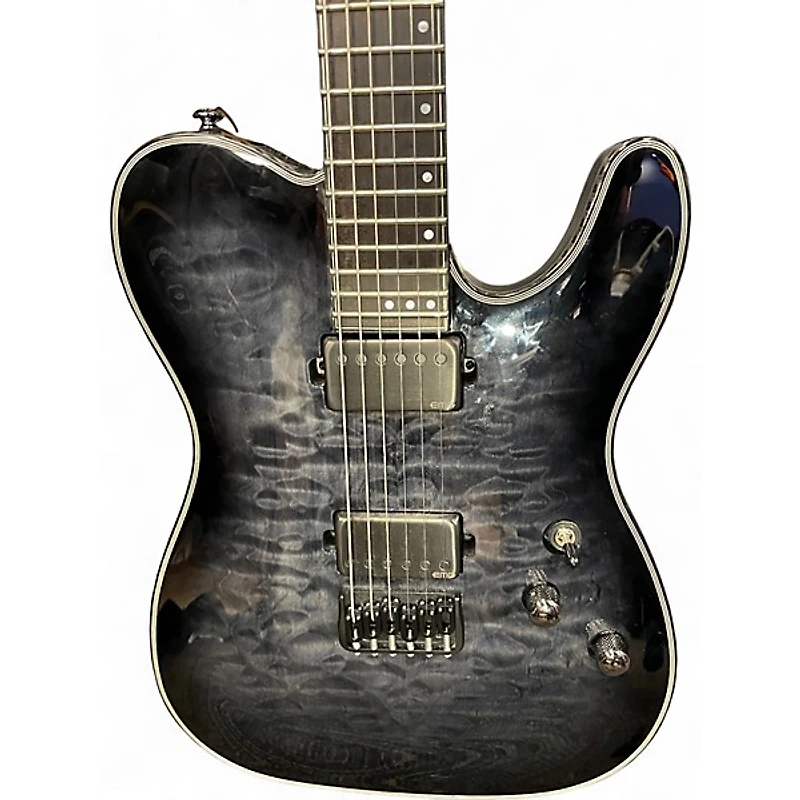 Used Schecter Guitar Research Hellraiser Hybrid PT Trans Black Burst Solid Body Electric Guitar