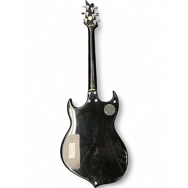 Used Silvertone PSSN1 Black Solid Body Electric Guitar