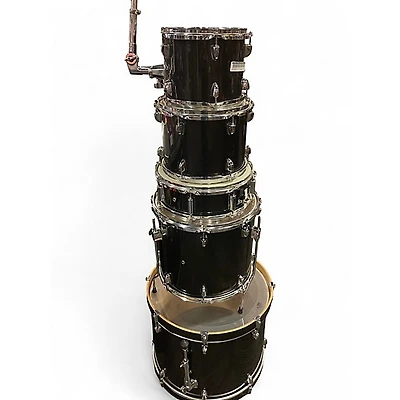 Used SPL 5 Piece 5-PIECE ACOUSTIC DRUM KIT Black Drum Kit