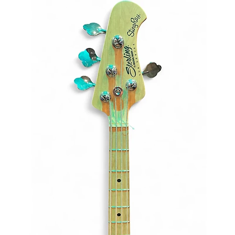 Used Sterling by Music Man Ray4 Surf Green Electric Bass Guitar