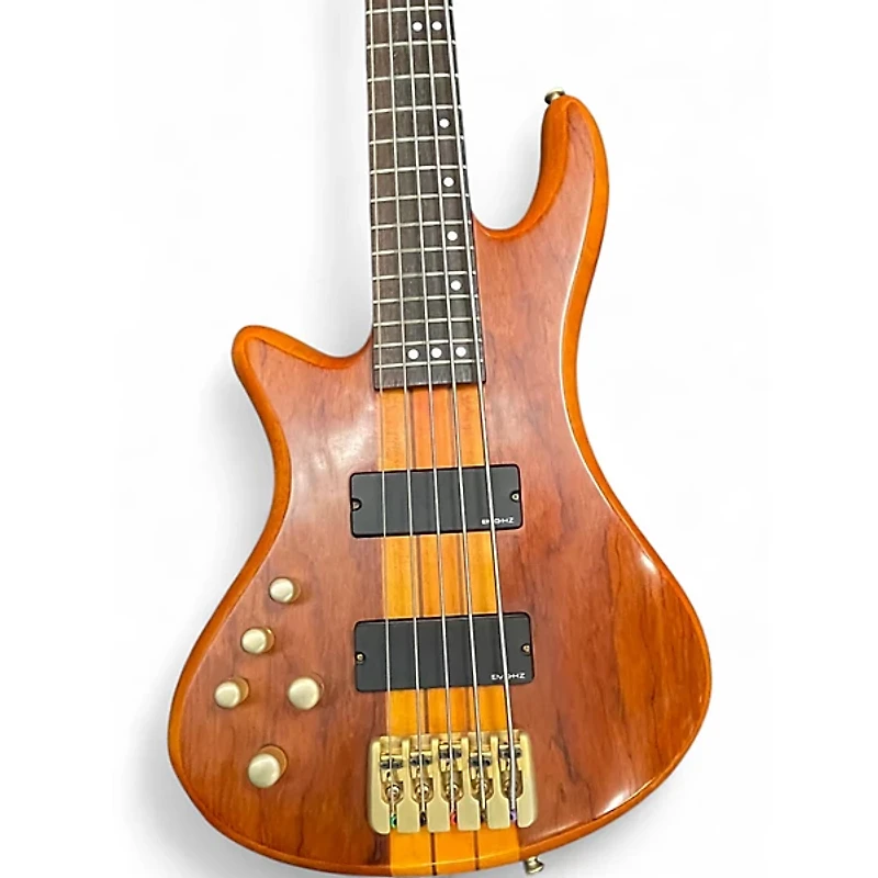 Used Schecter Guitar Research Stiletto Studio 5 String Natural Electric Bass Guitar