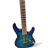 Used Ibanez S670QM  SAPPHIRE BLUE Solid Body Electric Guitar