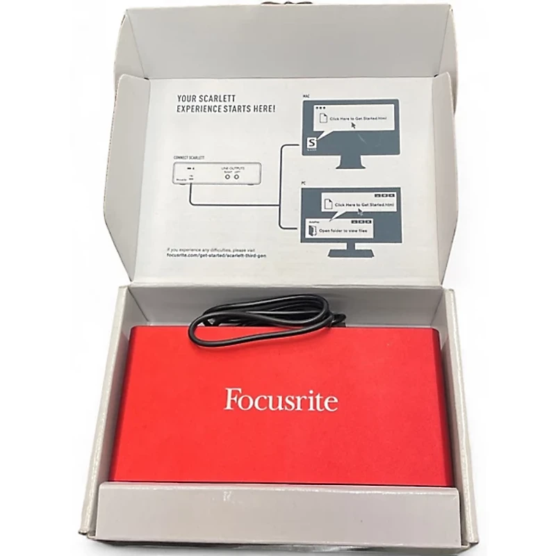 Used Focusrite Scarlett 2i2 Audio Interface