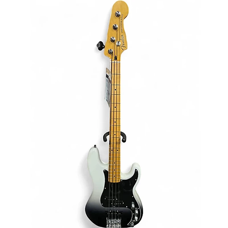 Used Fender Player Plus Active Precision Bass Silver Smoke Electric Bass Guitar