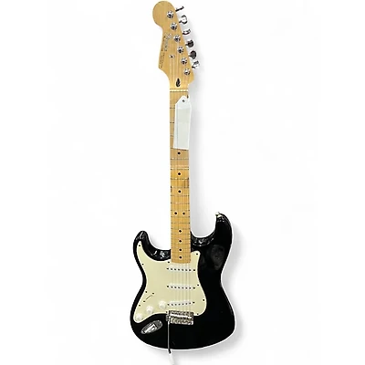Used Fender Standard Stratocaster Left Handed Black Electric Guitar
