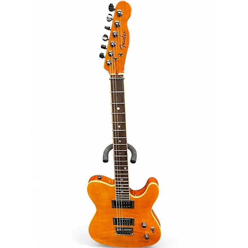 Used Fender Special Edition Custom Telecaster FMT HH AMBER Solid Body Electric Guitar