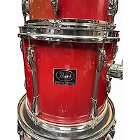 Used Pearl 5 Piece Export RED Drum Kit
