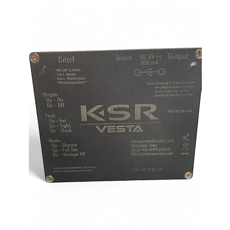 Used Ksr VESTA Effect Pedal