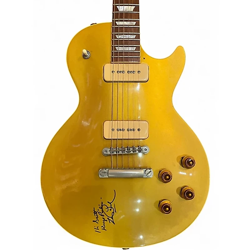 Used 2002 Gibson 1956 Reissue Les Paul Gold Top Solid Body Electric Guitar