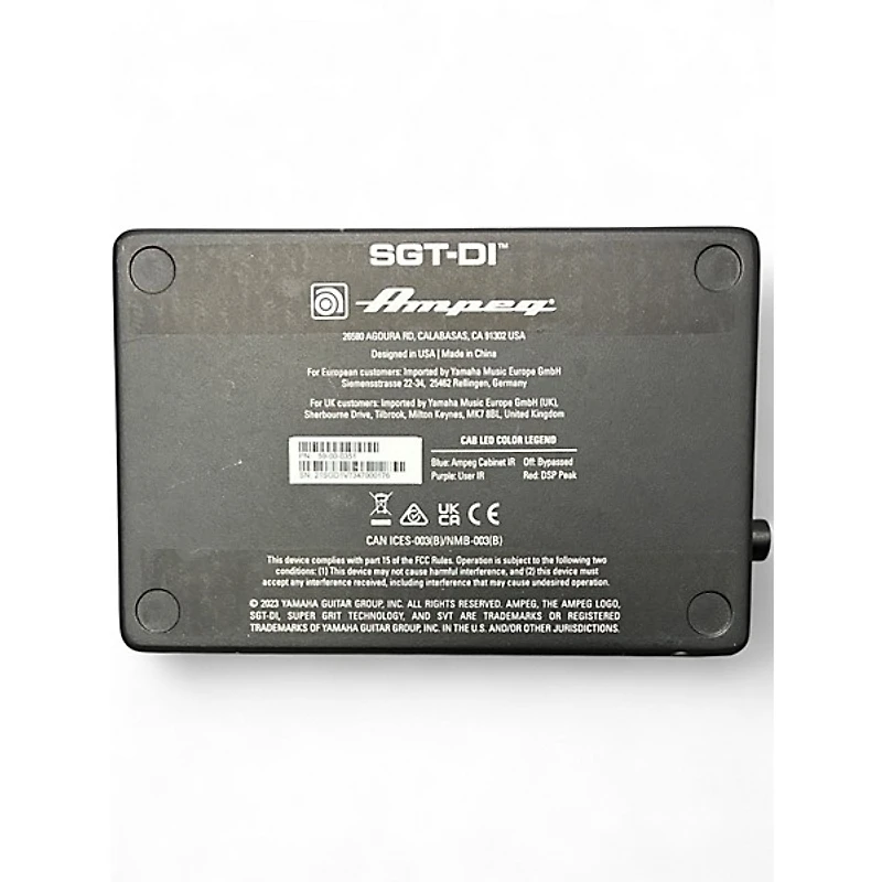Used Ampeg SGT-DI Pedal