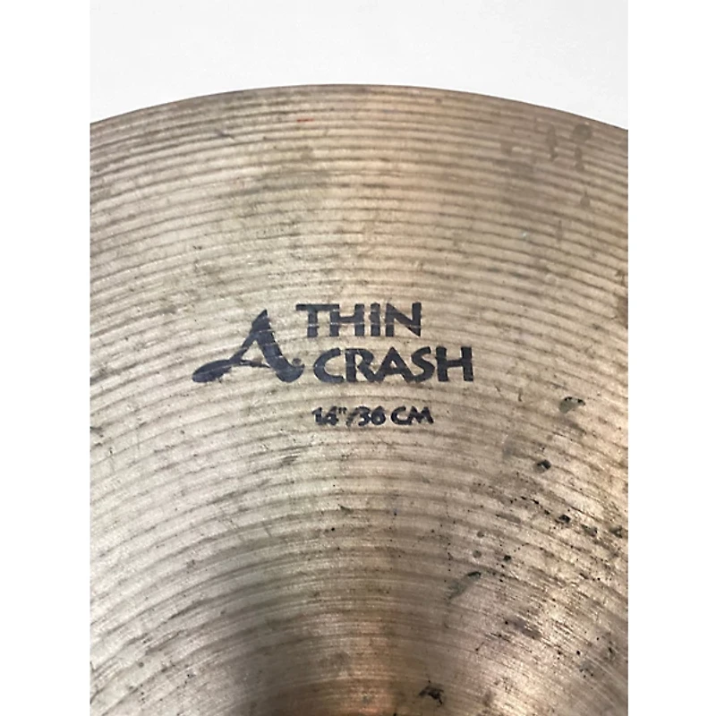 Used Zildjian 14in A Series Thin Crash Cymbal