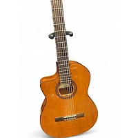 Used Cordoba C5CE Left Handed Natural Nylon String Acoustic Guitar