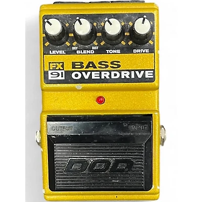 Used DOD FX91 BASS OVERDRIVE Effect Pedal